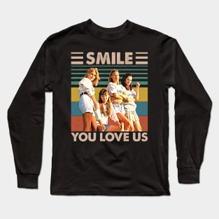 Vintage Smile, You Love Us Movie Look Fan Design Long Sleeve T-Shirt